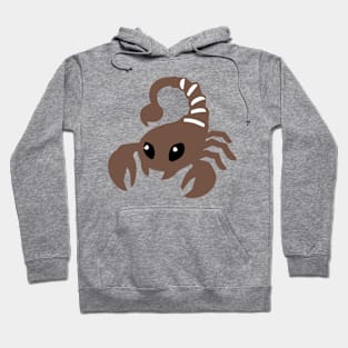 Brown Desert Scorpion Emoticon Hoodie